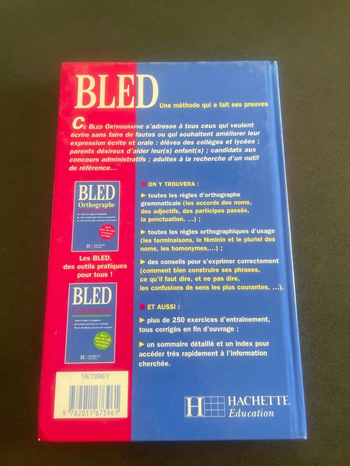 Bled spelling bescherelle French school college high school – photo 2